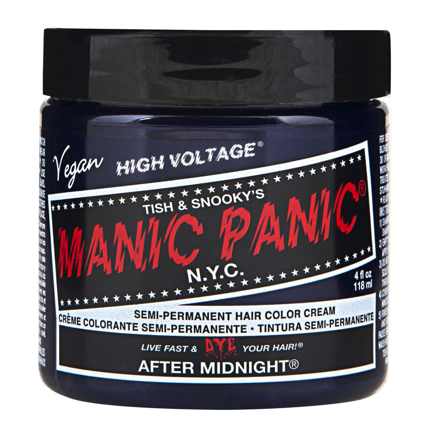 Manic Panic Semi Permanent Cream Hair Color - After Midnight 4 Oz