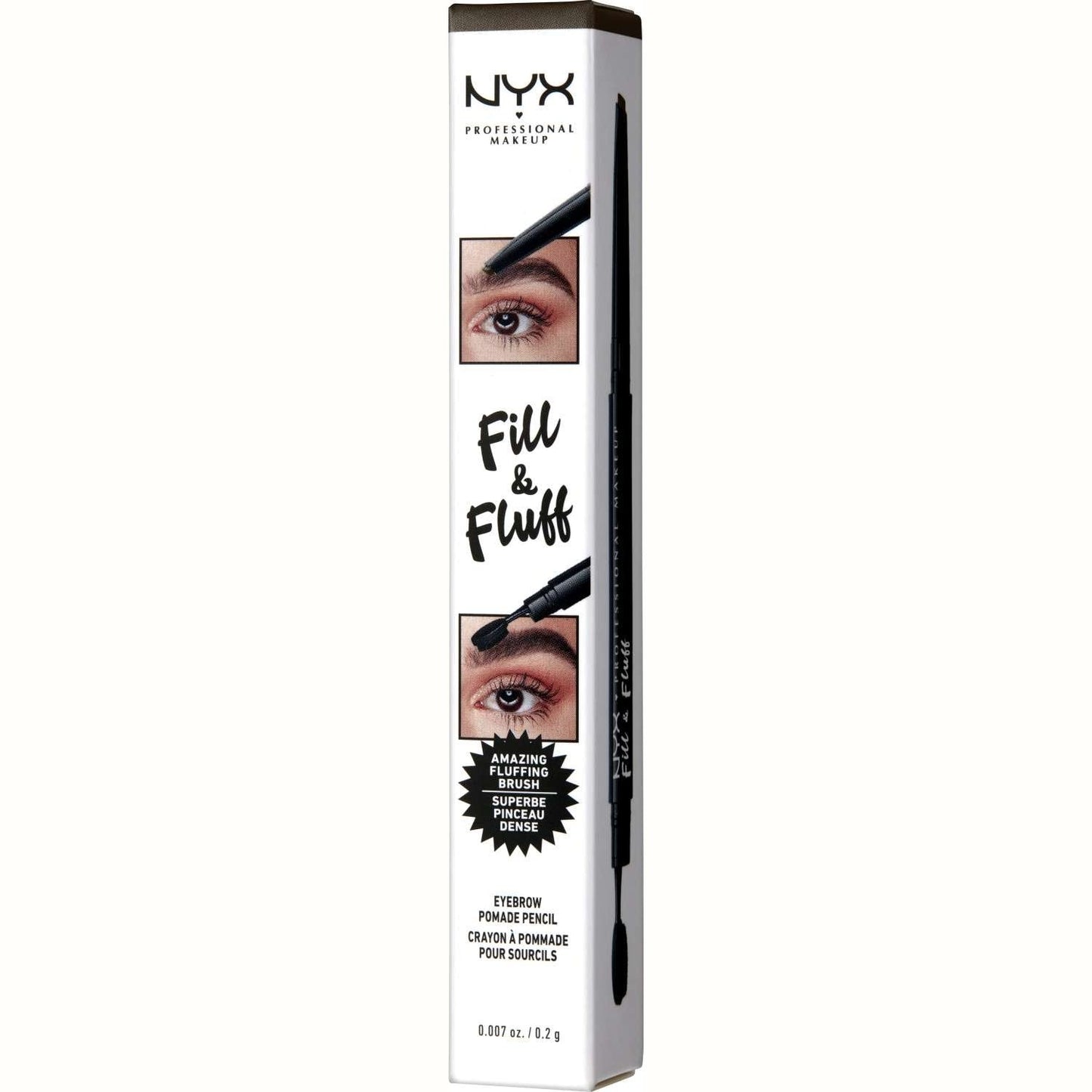 NYX Fill Fluff Eyebrow Pomade Pencil 07 - Espresso 0.007 Oz