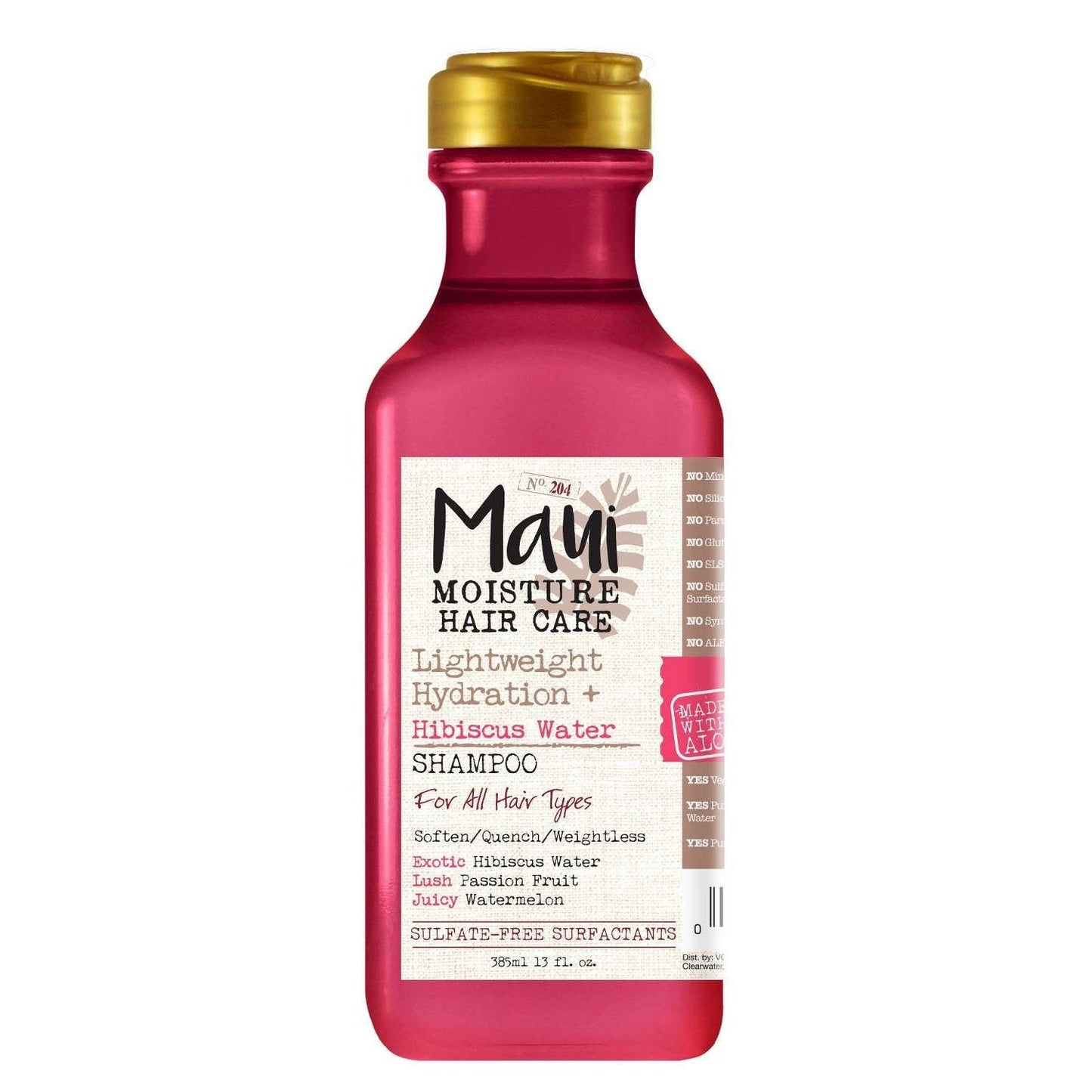 Maui Moisture Lightweight Hydration Hibiscus Water Shampoo 13.0 Fl Oz