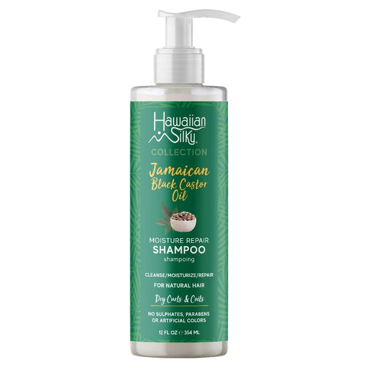 Hawaiian Silky Jamaican Black Castor Oil Moisture Repair Shampoo 12 Oz