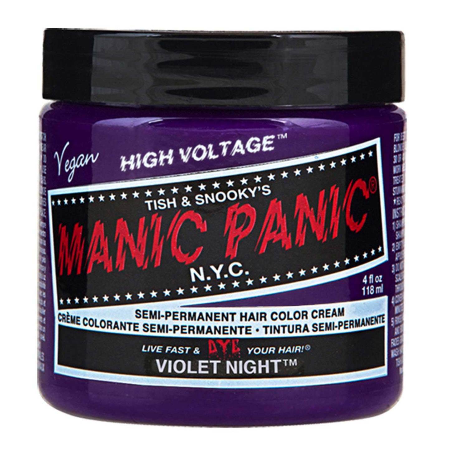 Manic Panic Semi Permanent Cream Hair Color - Violet Night 4 Oz