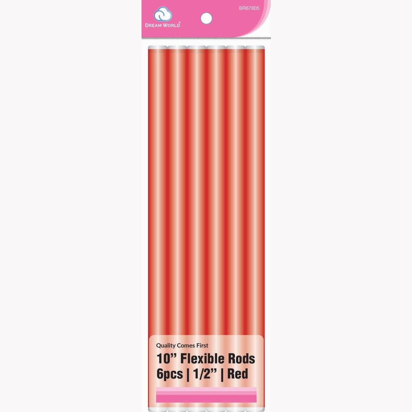 Brittny Rod Flex 10 Red 6Ct - 0.5
